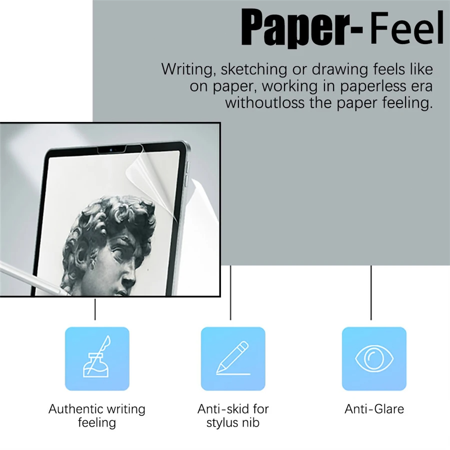3 قطعة ورقة يشعر مثل واقي الشا - مراجعة Matte Anti Glare Screen Protector وسعره
